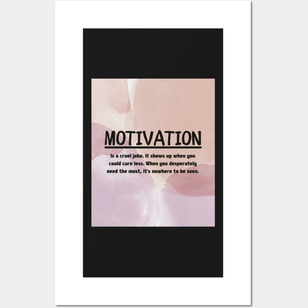 Motivation Wall Art by IOANNISSKEVAS